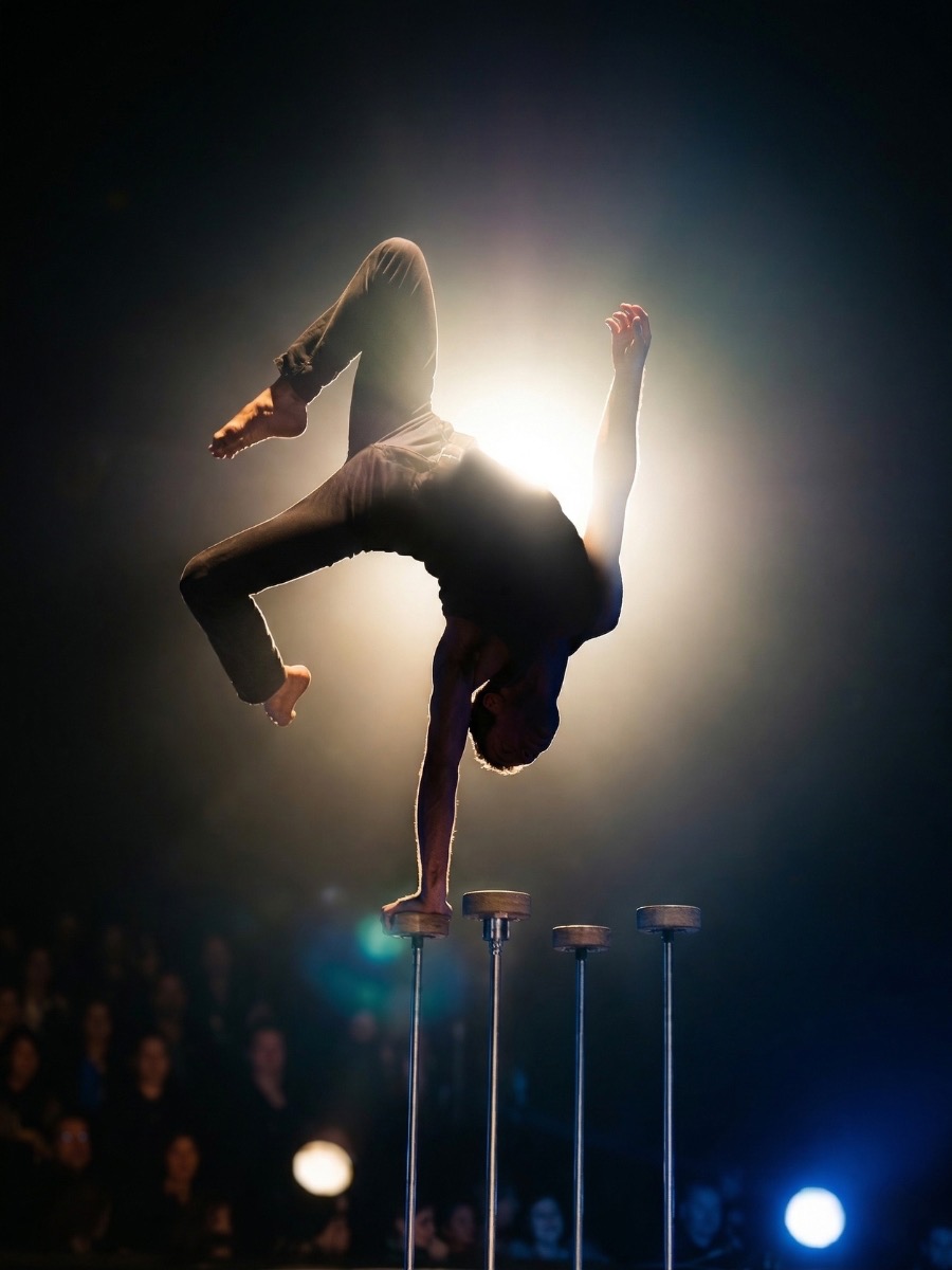Yuval Oz in a handstand